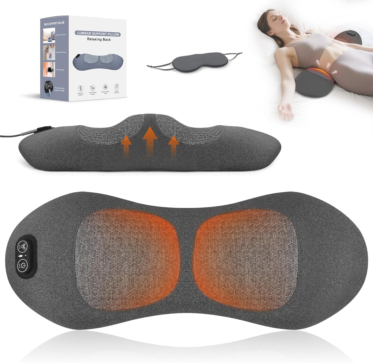 3 in 1 Lower Back Massager for Pain Relief and Relaxation