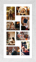 11.8x21.8 Picture Frame Display 8 Opening 4x6 Collage - Distressed