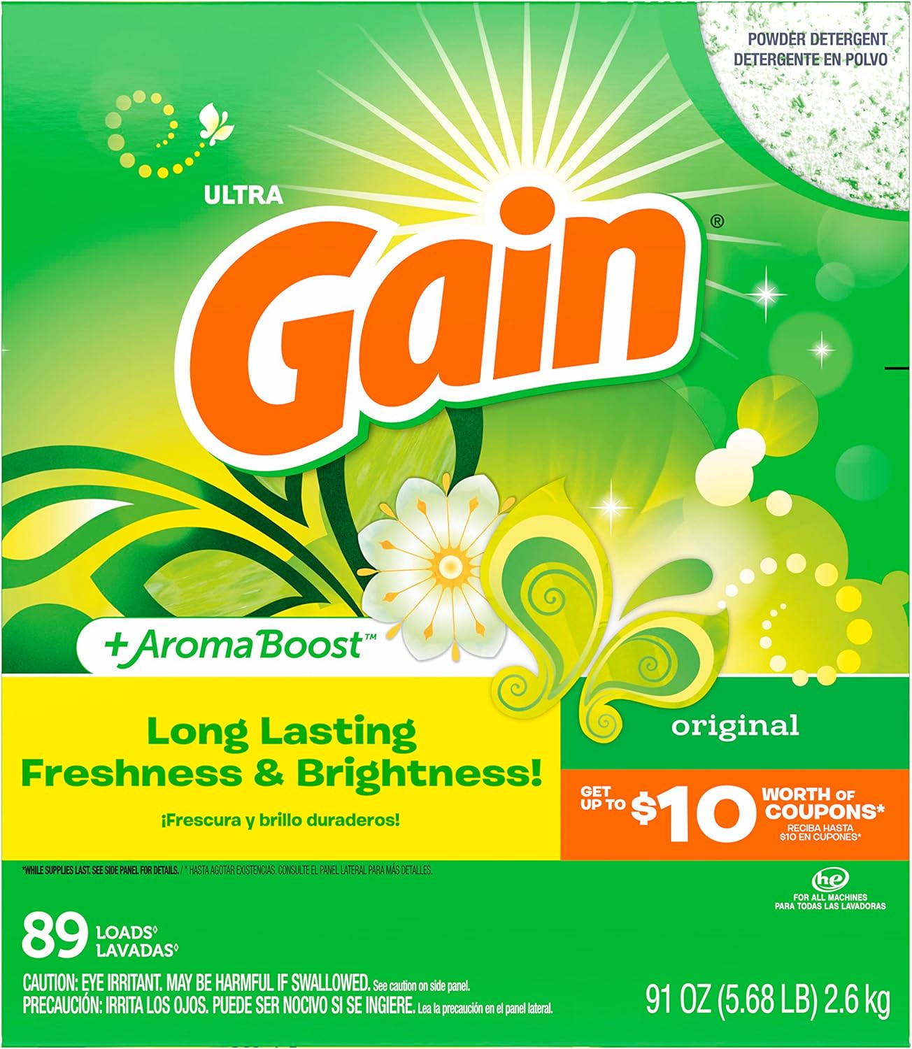 Gain Laundry Detergent Original Scent - 91 oz