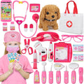33Pcs Pet Doctor Kit for Toddlers - Pretend Vet Roleplay Set