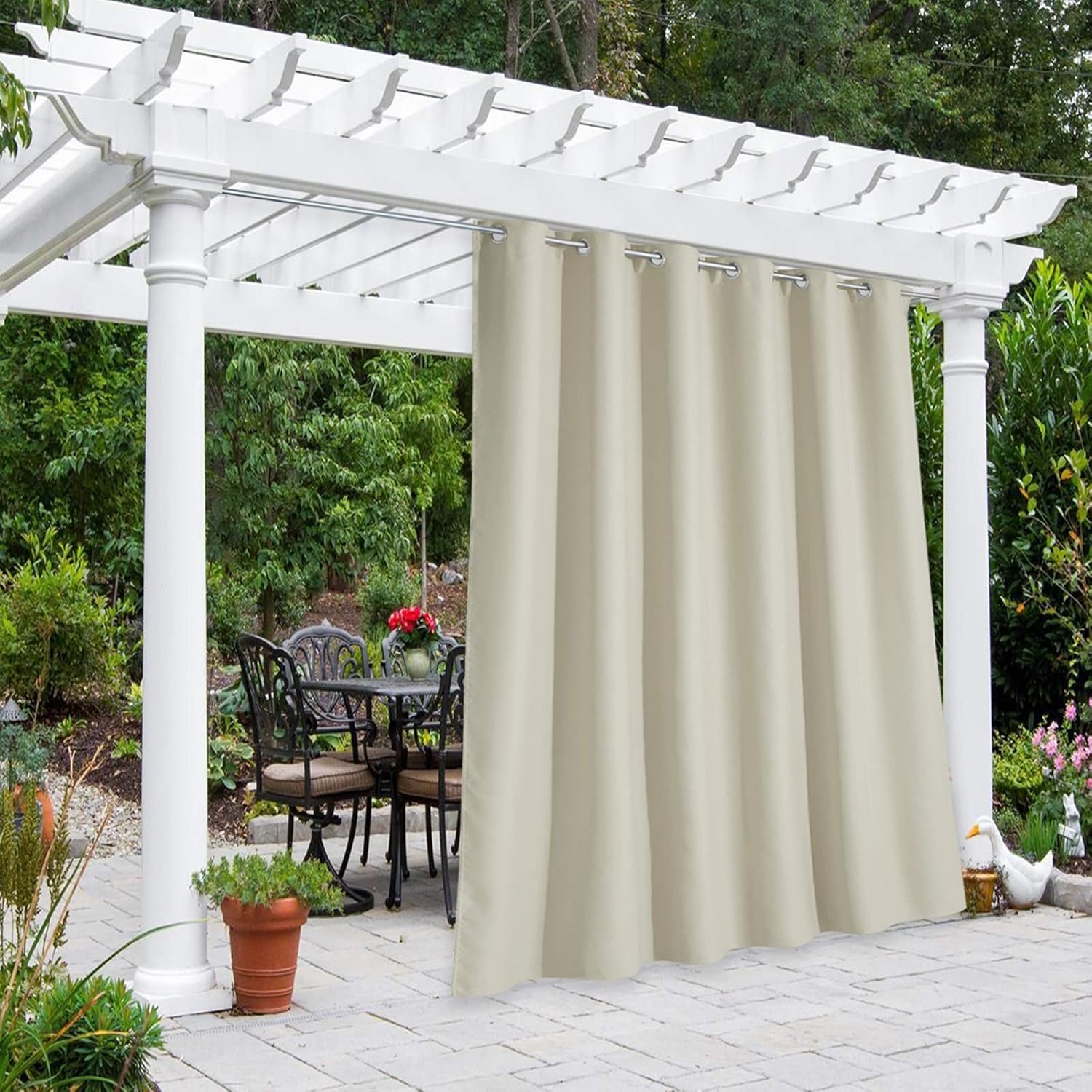 NICETOWN Outdoor Curtain for Patio Waterproof Thermal Insulated