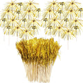Gold Firework Party Picks: Festive 18.5CM Toothpicks