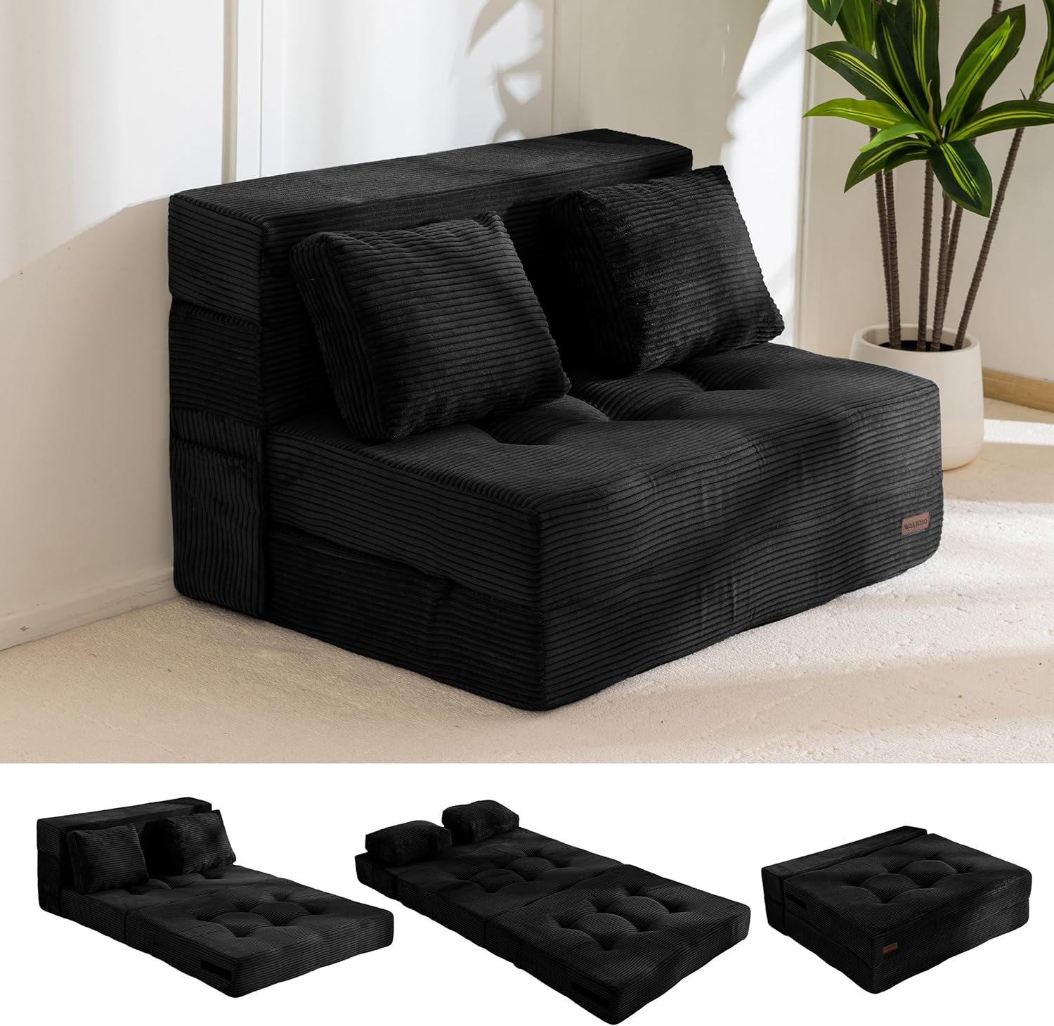 MAXYOYO Convertible Sofa Bed for Stylish Living Room Comfort