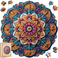 Wooden Jigsaw Puzzles 500 Pc King Size Mandala - 16.7in Square Puzzle