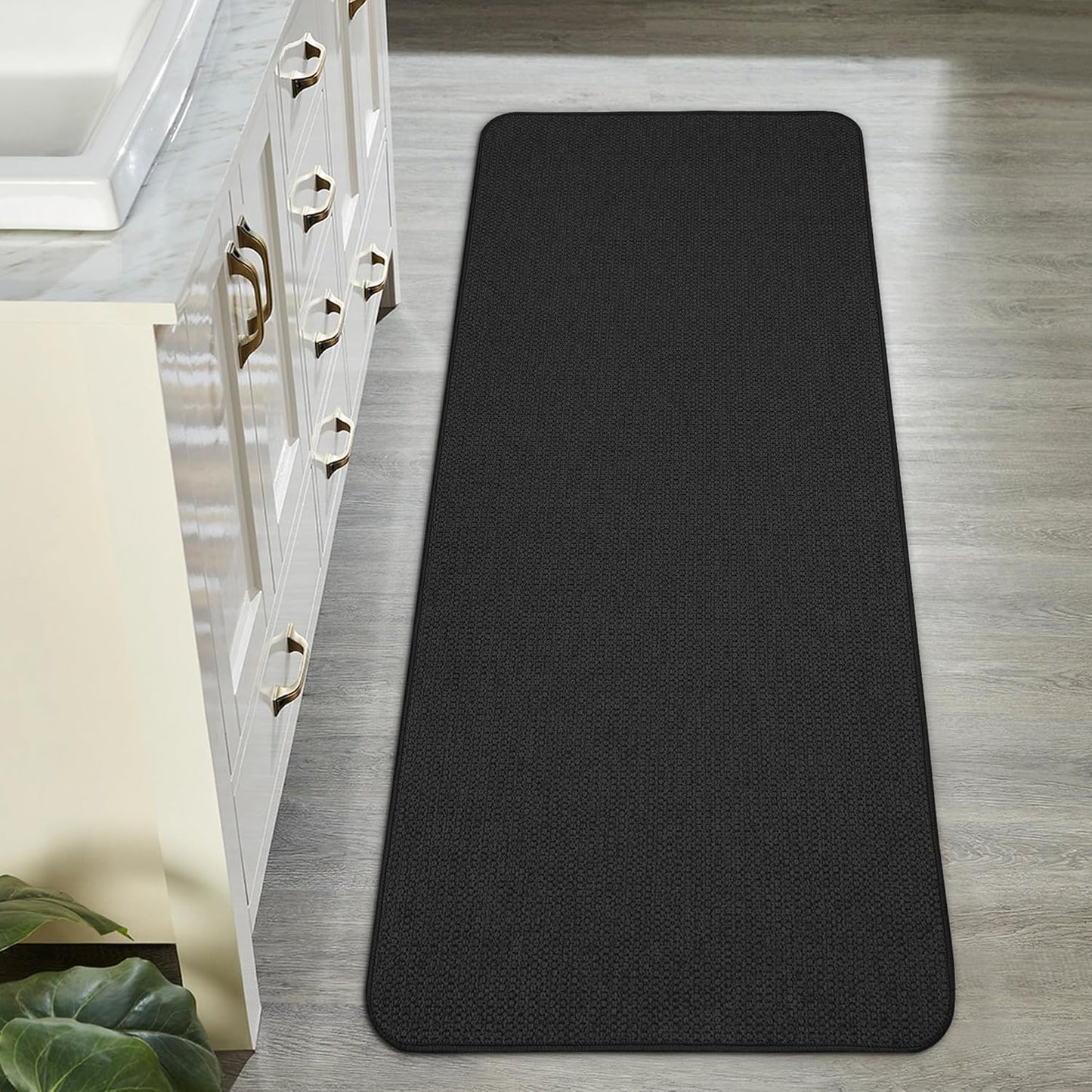 Ultra Thin Bathroom Runner Rug - Quick Dry Non-Slip Bath Mat