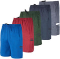 Youth Dry-Fit Athletic Basketball Shorts 5-Pack - Kids Activewear