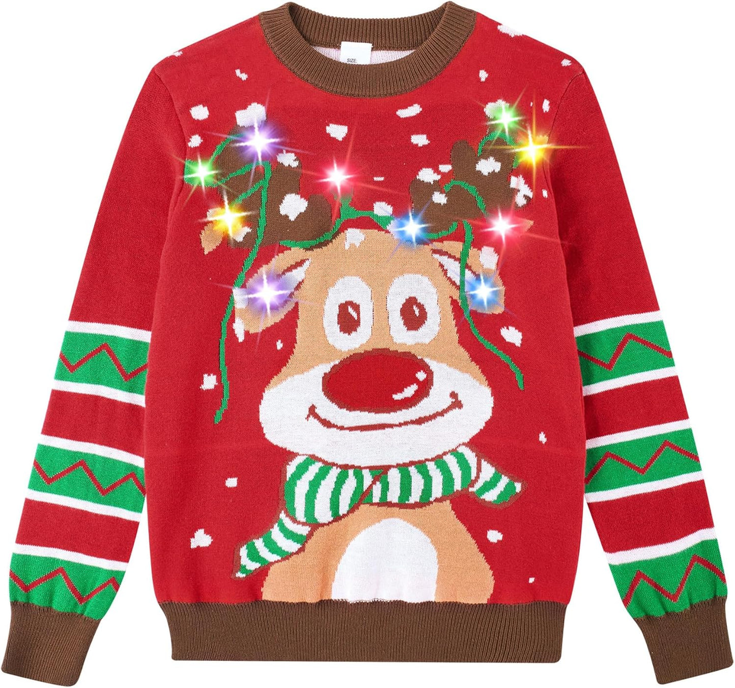 Ahegao Kids LED Xmas Sweater for 7-14Y