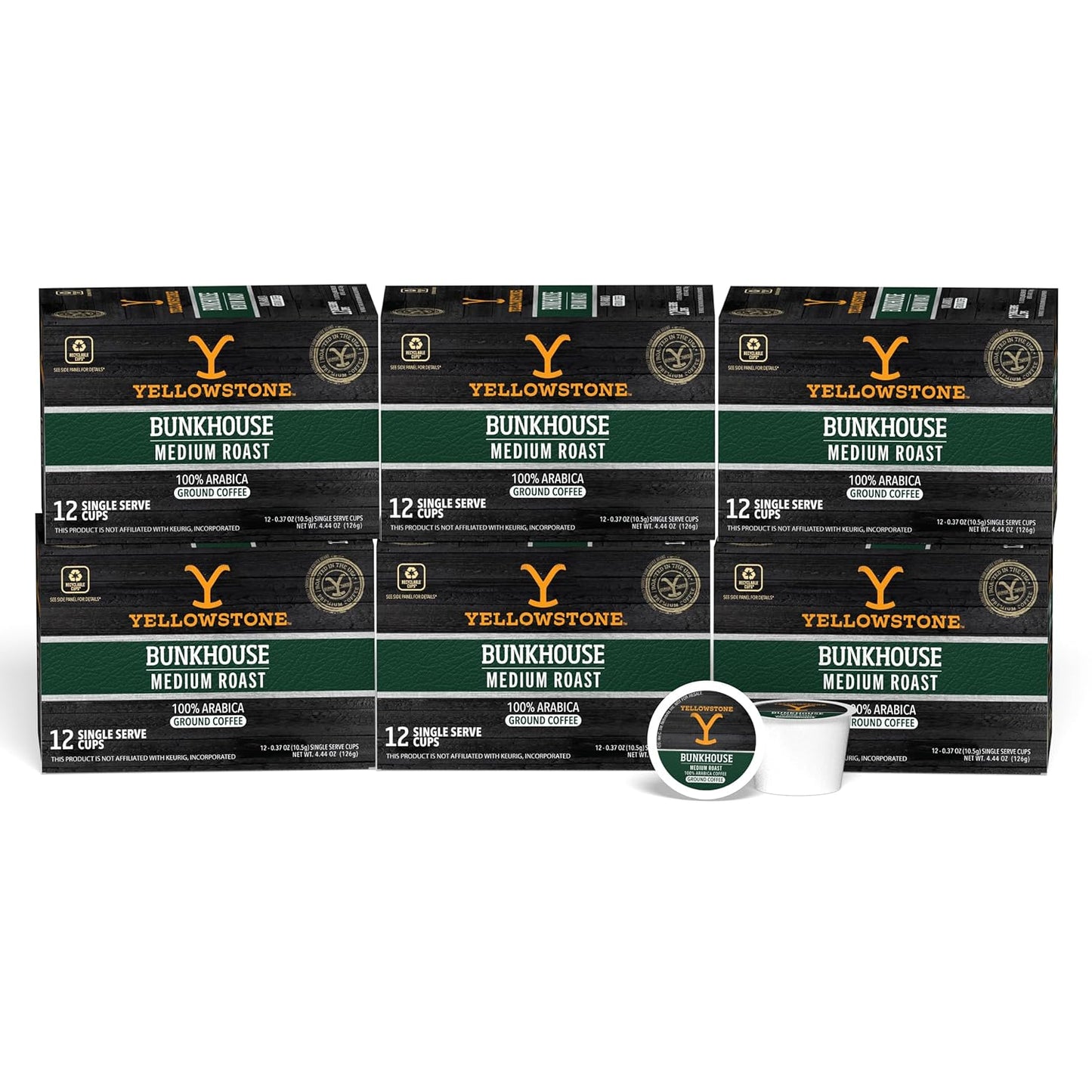 Yellowstone Bunkhouse Medium Roast Coffee Pods for Perfect Brew