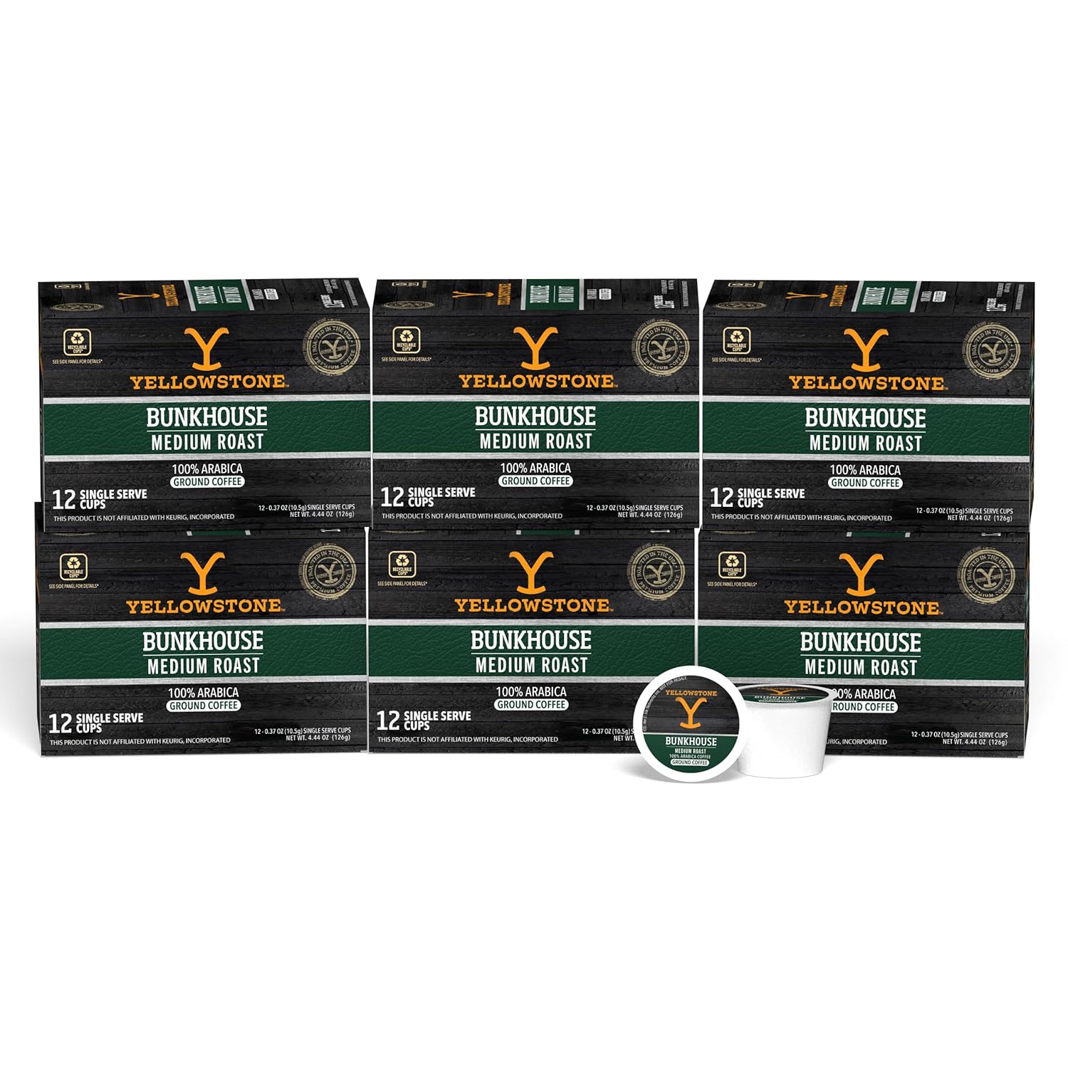 Yellowstone Bunkhouse Medium Roast Coffee Pods for Perfect Brew