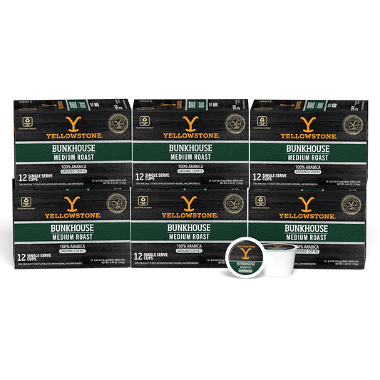 Yellowstone Bunkhouse Medium Roast Coffee Pods for Perfect Brew