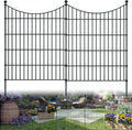 Garden Fence 10 Panels 32in H x 23.6ft L - Rustproof Metal Panels