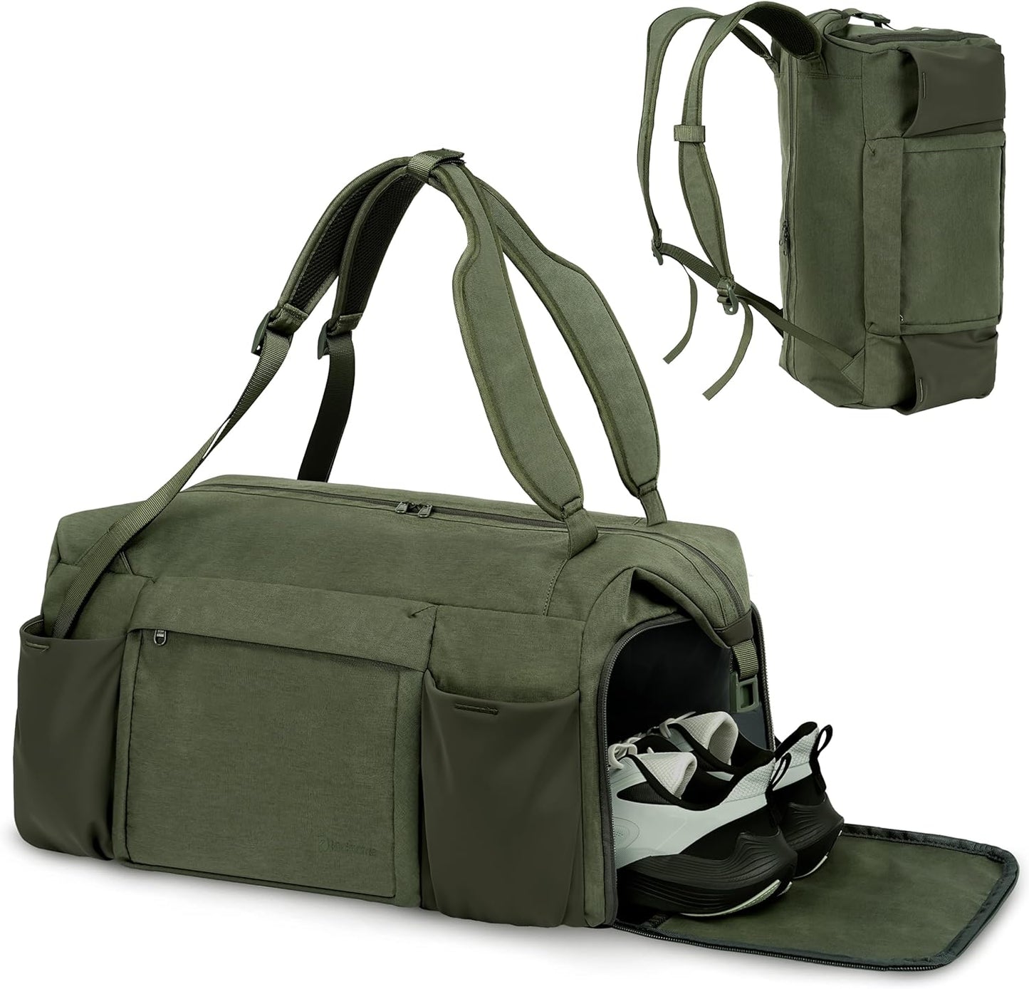 Small Gym Bag for Men with Shoe Compartment and Wet Pocket