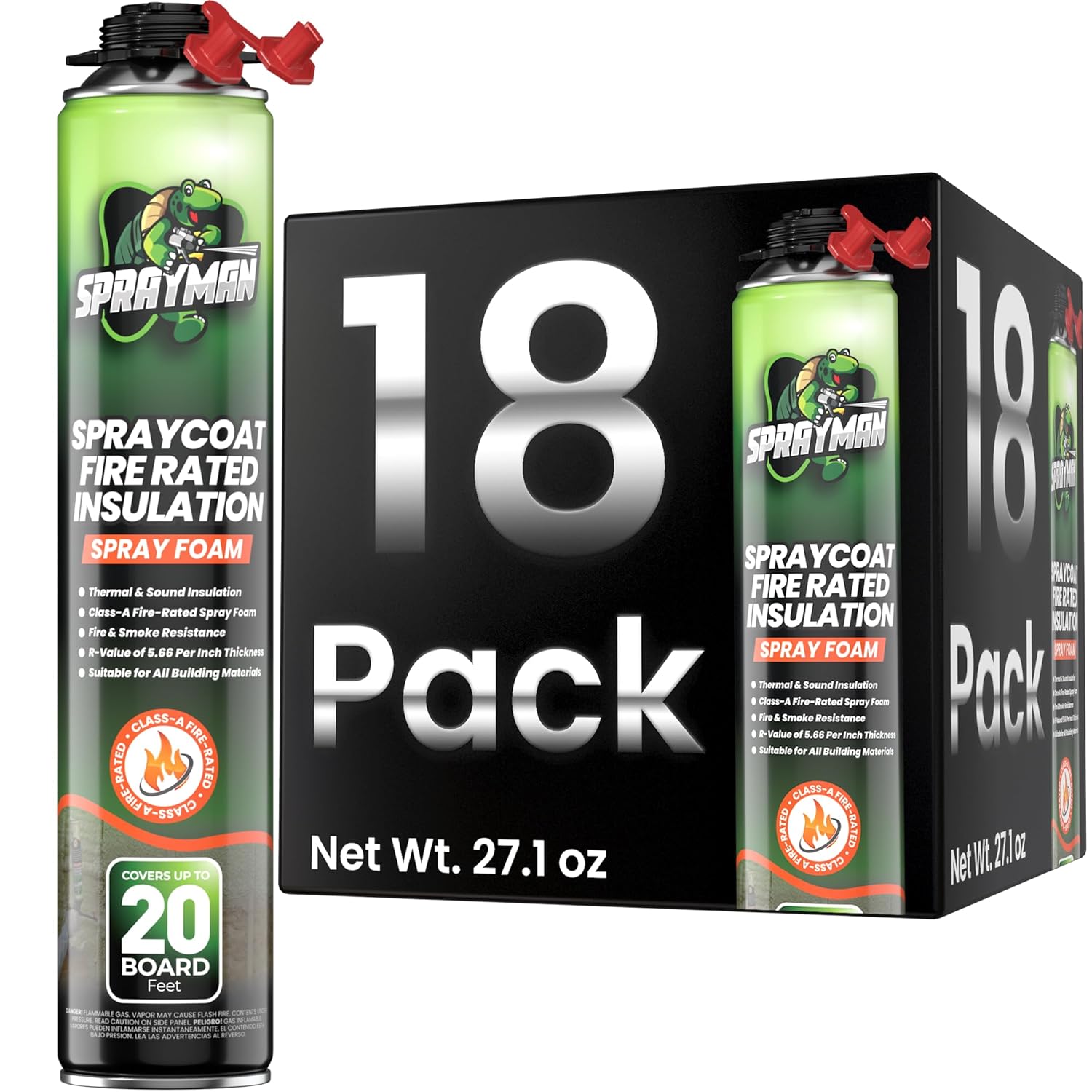 Spraycoat Fire Rated Spray Foam Insulation Kit for Energy Savings