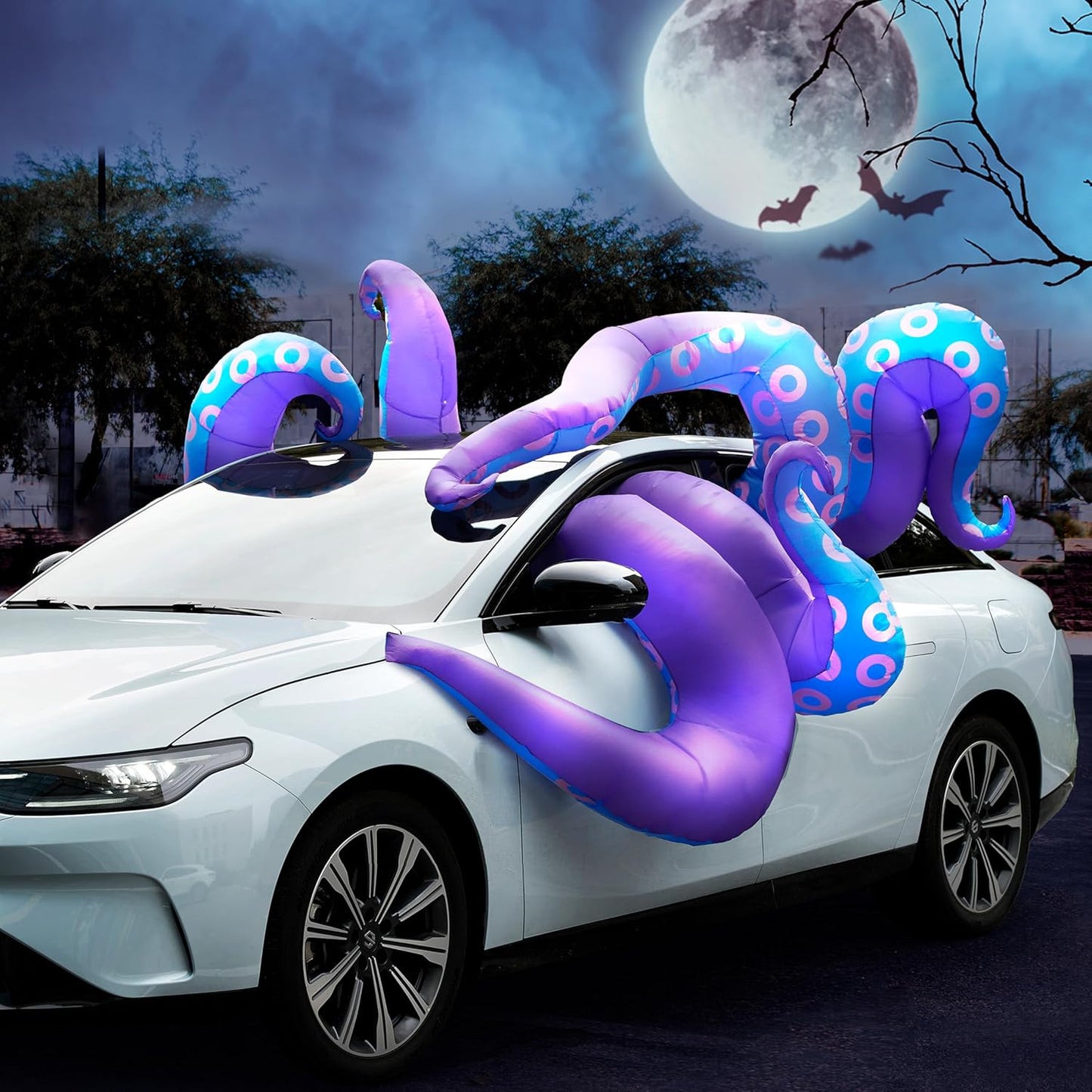 Halloween Inflatable Octopus Tentacles Car Decorations for Fun
