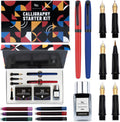 Calligraphy Pen Set Blue - Complete 2-Pen Kit for Beginners