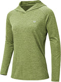 Women's UPF 50 Sun Protection Long Sleeve Hoodie Shirt - Lightweight
