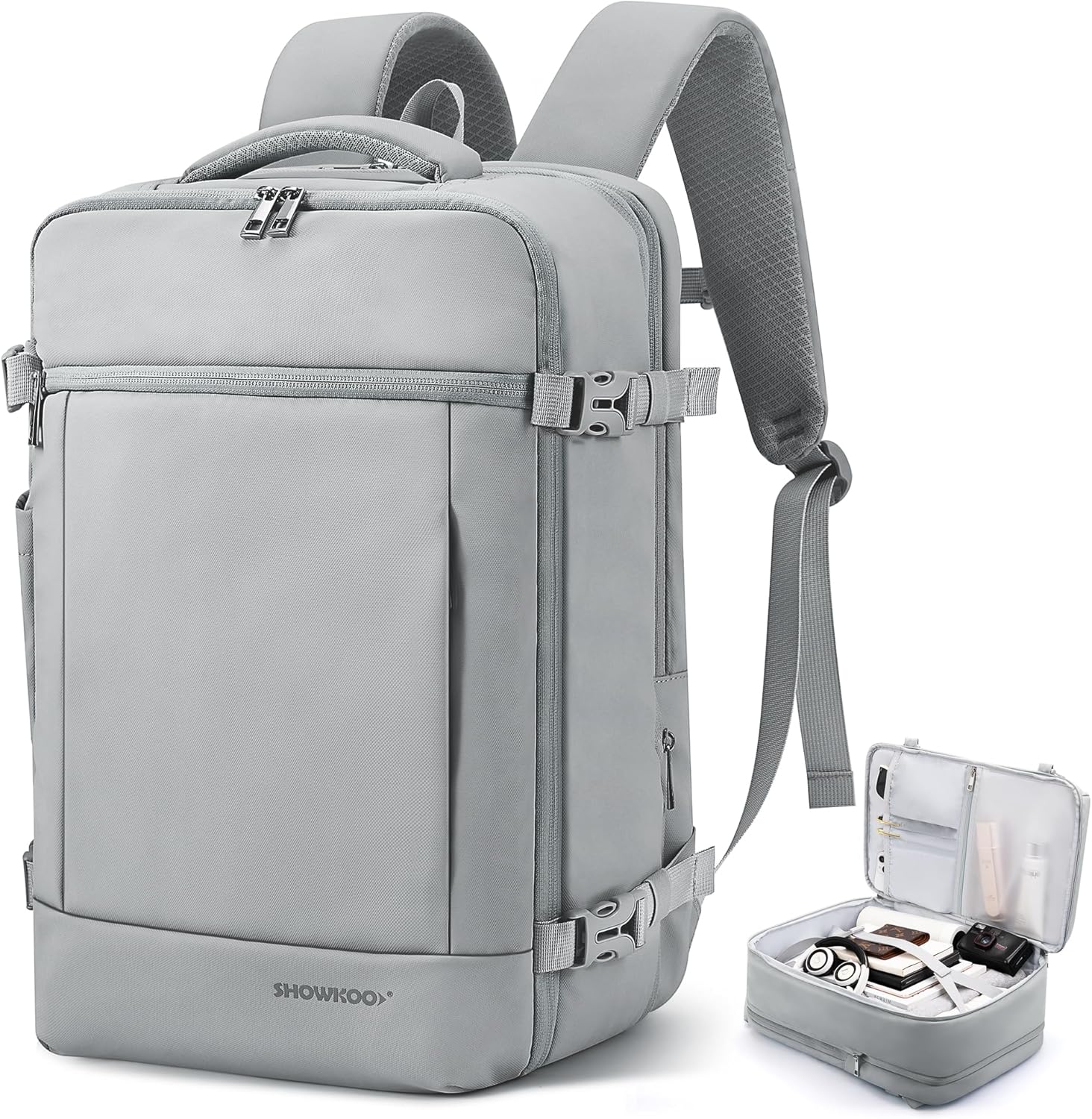 SHOWKOO 40L Travel Backpack for Men & Women, Airline Approved