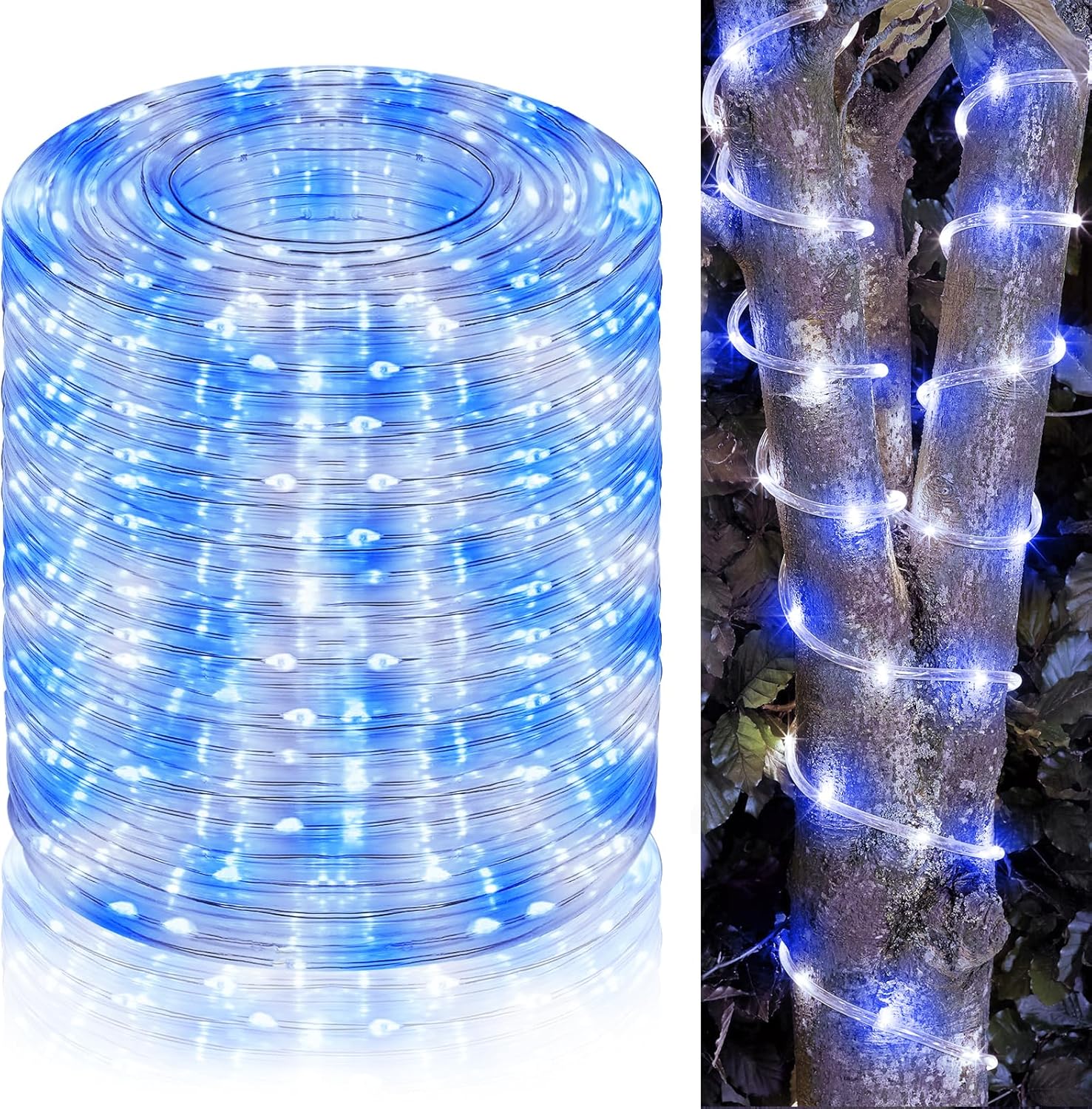 164FT 500 LED Rope Lights for Outdoor Decor and Holiday Use