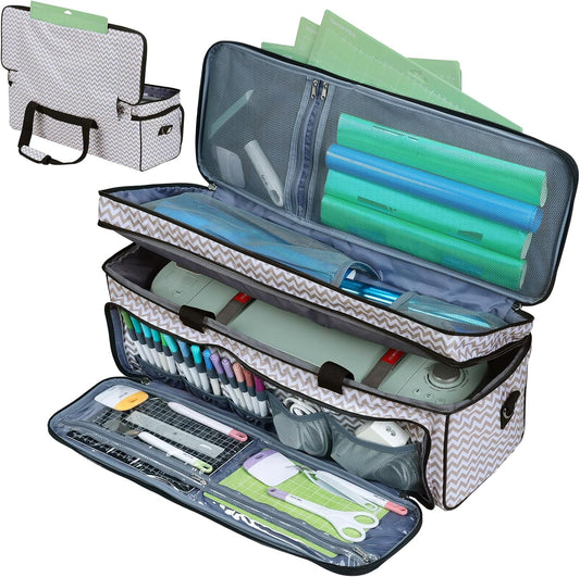 HOMEST Double Layer Carrying Case for Cricut Maker and Explore
