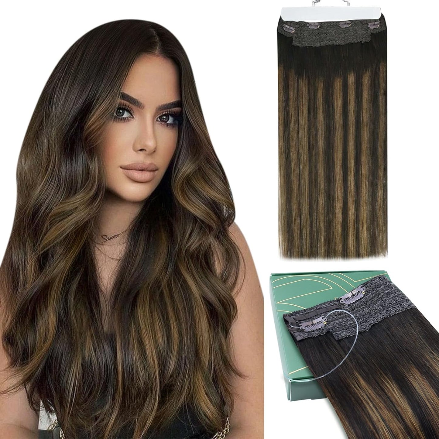 Ugeat Invisible Wire Hair Extensions for Effortless Style