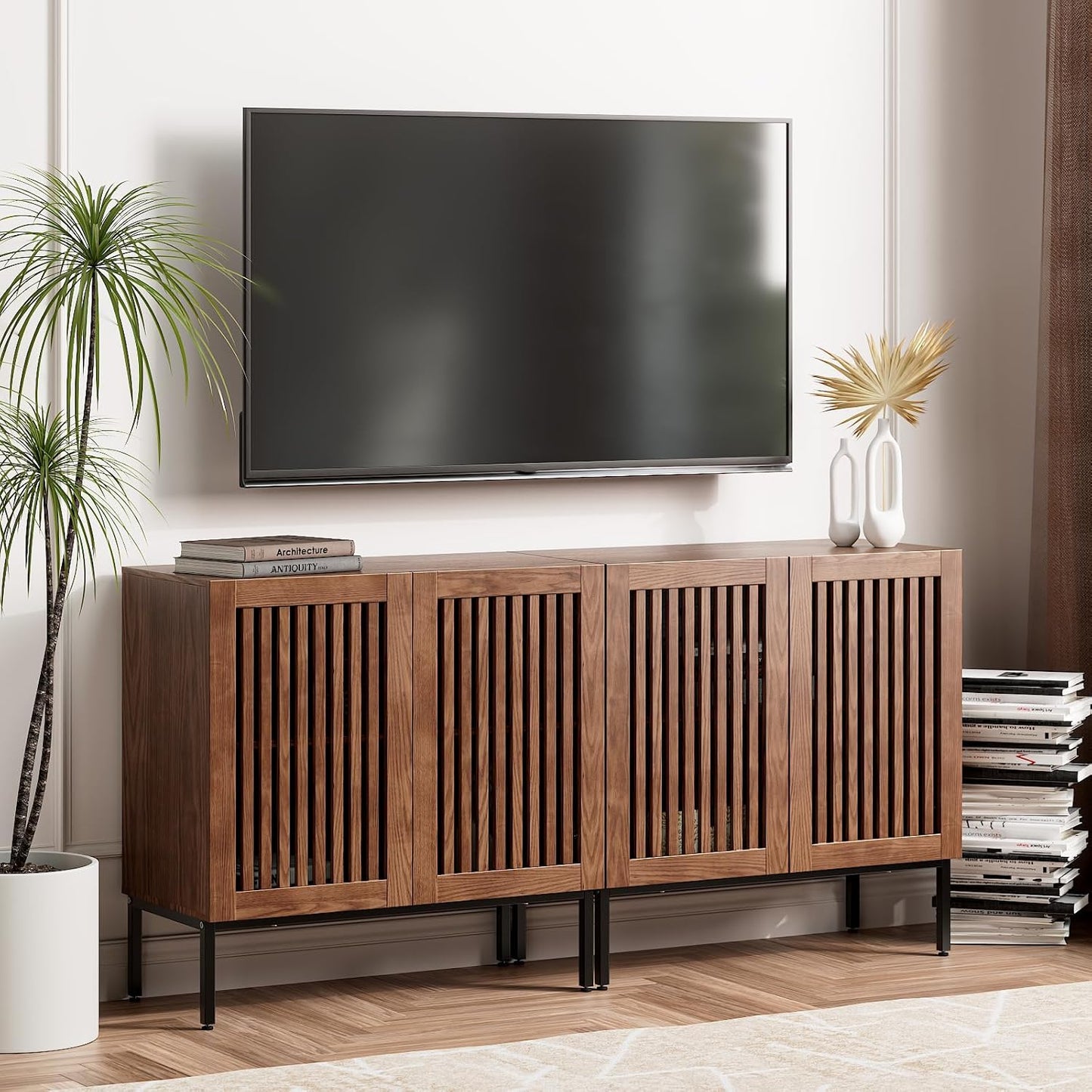 Rustic Brown 70 TV Stand - Stylish Storage Solution!