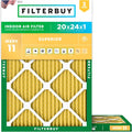 Filterbuy 20x24x1 Air Filter MERV 11 - Pet & Allergy Defense