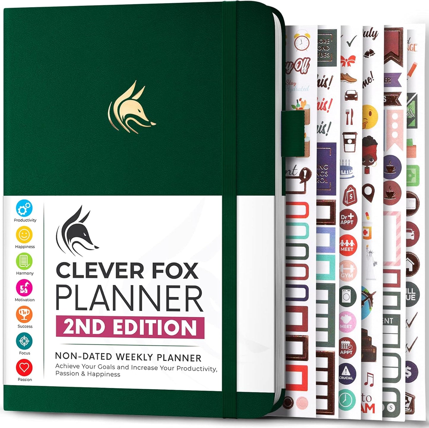 Clever Fox Planner 2nd Edition - Colorful Weekly & Monthly Organizer