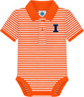 Creative Knitwear College Baby Striped Polo Bodysuit (Style TYCV)