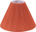 Hardback Empire Spider Lamp Shade, Carrot Faux Silk - Timeless Update