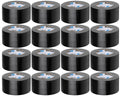 16 Pack Black Duct Tape Heavy Duty Bulk - All-Weather Repairs
