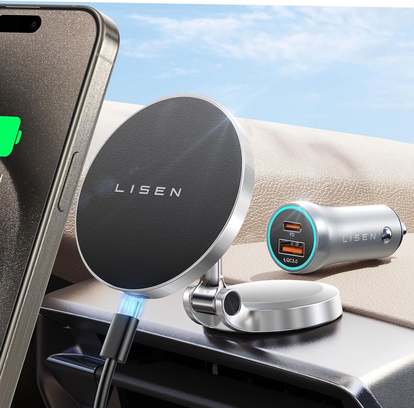 360 Rotation Magsafe Car Charger