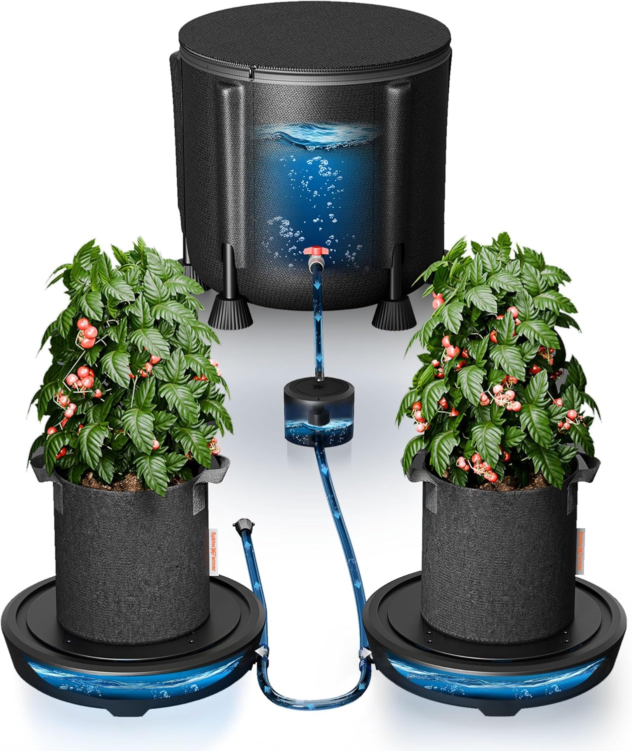 Spider Farmer Self-Watering System Duo - Hassle-Free Plant Care!