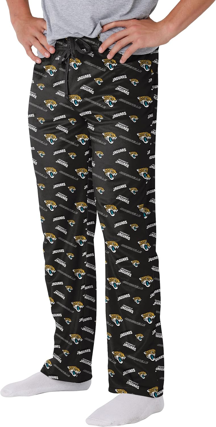 FOCO Men's NFL Team Logo Repeat Print Lounge Pants for Comfort