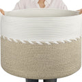 OIAHOMY 105L Blanket Basket for Living Room - Large Foldable Storage