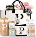 Birthday Gifts for Women Monogrammed Tote Gift Set - Canvas 15.7in
