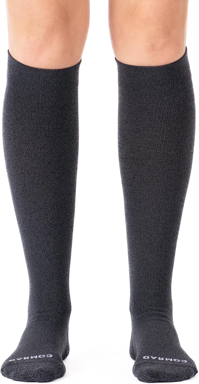 Comrad Nylon Knee High Compression Socks for All-Day Support