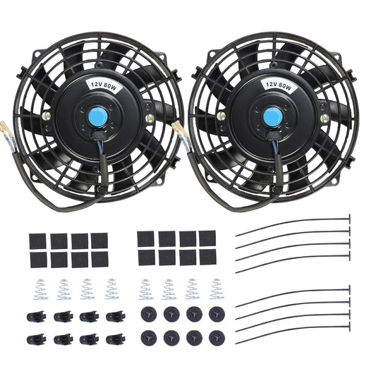 7 Electric Radiator Cooling Fan Assembly Kit for High Performance