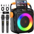 Karaoke Machine with 2 Microphones for Home and Outdoor Fun