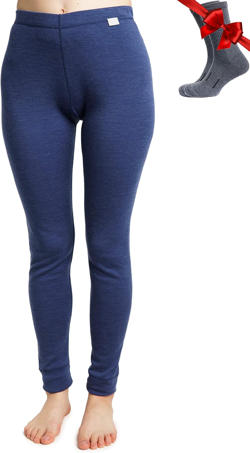 Merino Wool Base Layer Women Pants for Ultimate Comfort