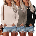 Ekouaer Womens Long Sleeve Shirts 3 Pack - Soft Thermal Tops