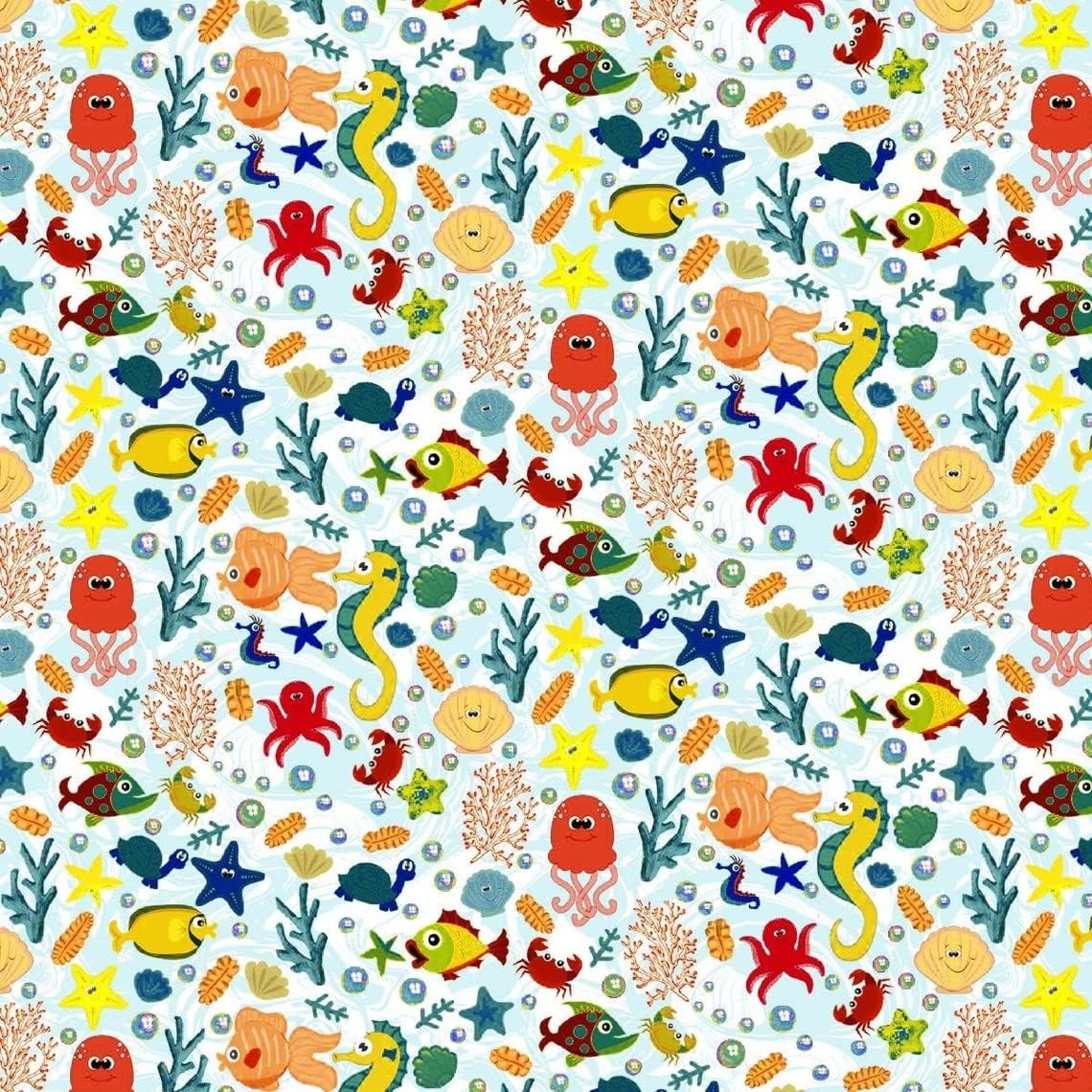 100% Combed Cotton Printed Quilting Fabric for Crafts & DIY