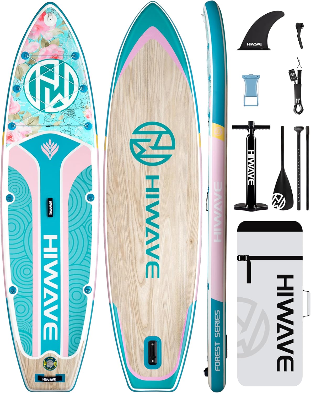Hiwave Inflatable Paddle Board 11ft x 34ft x 6ft for Adults