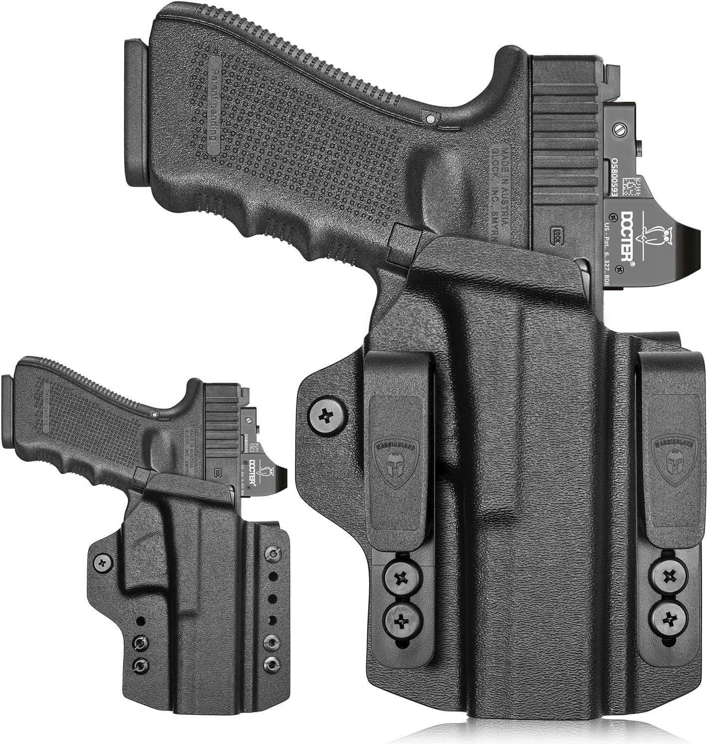 WARRIORLAND IWB & OWB Convertible Holster for Glock and More