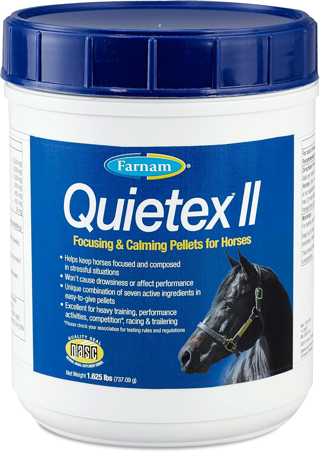 Farnam Quietex II Horse Calming Supplement for Stress Relief