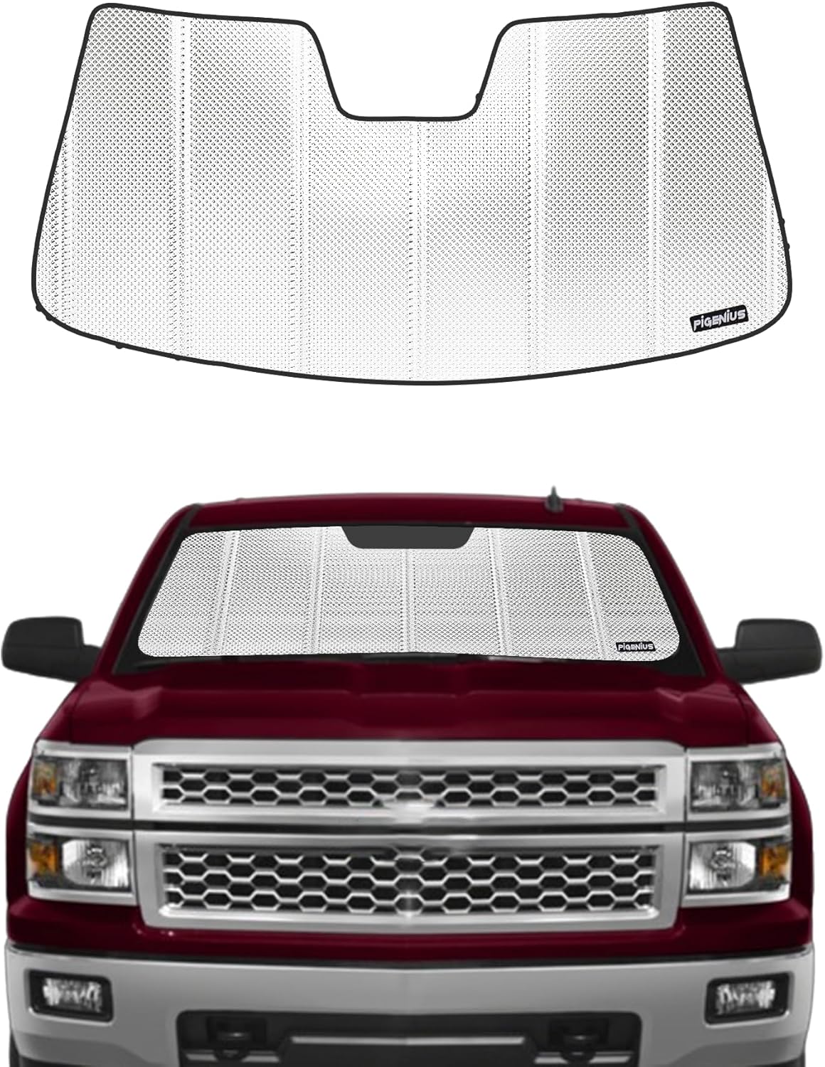 Windshield Sun Shade for Chevrolet Silverado 2014-2018 - BLAZBLOCK