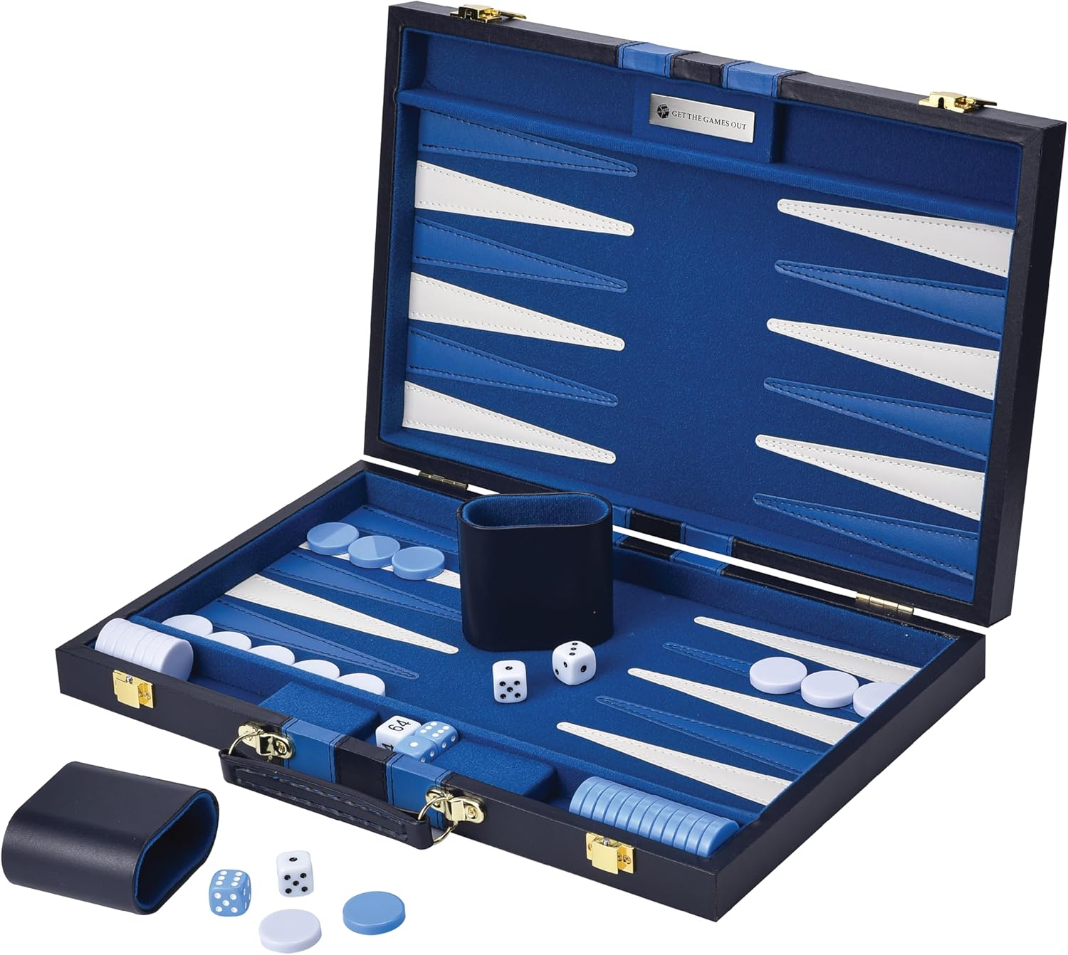 Get The Games Out Backgammon Set - Classic 15 Inch Board Game