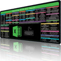 Excel Mouse pad Large Shortcut Cheat Sheet Mousepad - Desk Efficiency