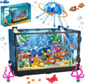 725 Piece Fish Tank Building Block Set - Movable LED Aquarium