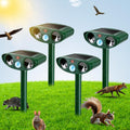 Solar Ultrasonic Animal Repellent Pack of 4 - Motion Activated Outdoor