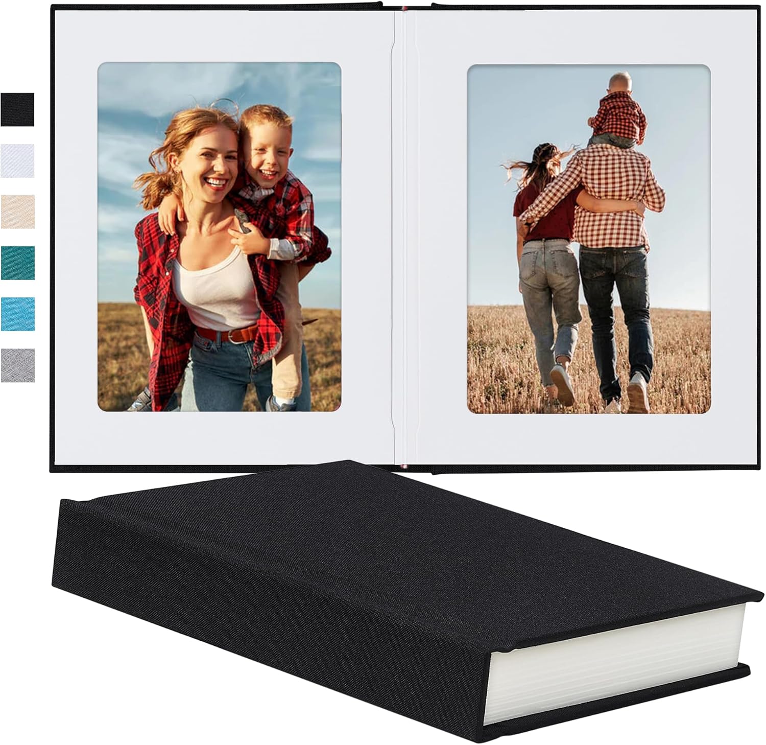 5x7 Photo Album with Writing Space for Weddings and Babies